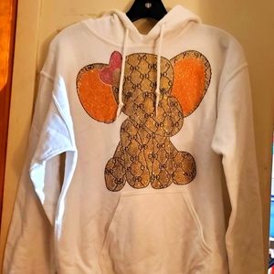 Womans size small rhinestone hoodie